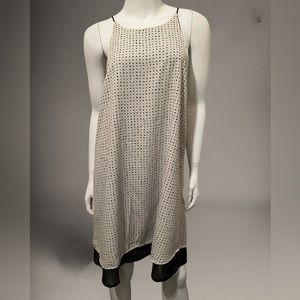 3/$15 Lila Clothing Co Black & Cream Polka Dot Tank Dress